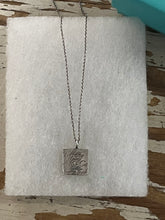 Charger l'image dans la galerie, Tiffany &amp; Co Sterling Silver Notes Square Pendant Necklace (with box!)
