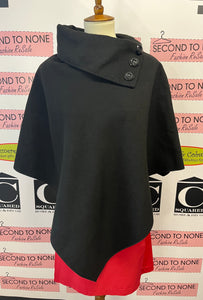 Made In Italy Asymmetrical Poncho (Size S)
