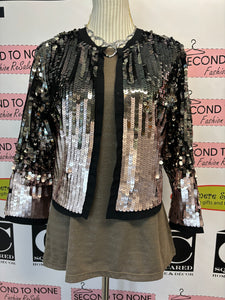 Michel Studio Sequinned Jacket (Size 12)