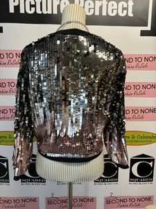 Michel Studio Sequinned Jacket (Size 12)