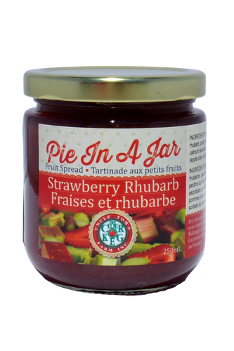 Strawberry Rhubarb Pie In A Jar (Only 2 Left!)
