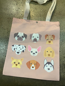 Dog Faces Tote Bag