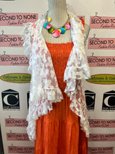 Load image into Gallery viewer, White Sheer Sleeveless Overlay (One Size Fits Most)
