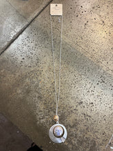 Load image into Gallery viewer, Long Silver &amp; Gold Planet Necklace (Only 1 Left!)
