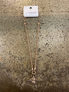 Golden Bee Chain Necklace