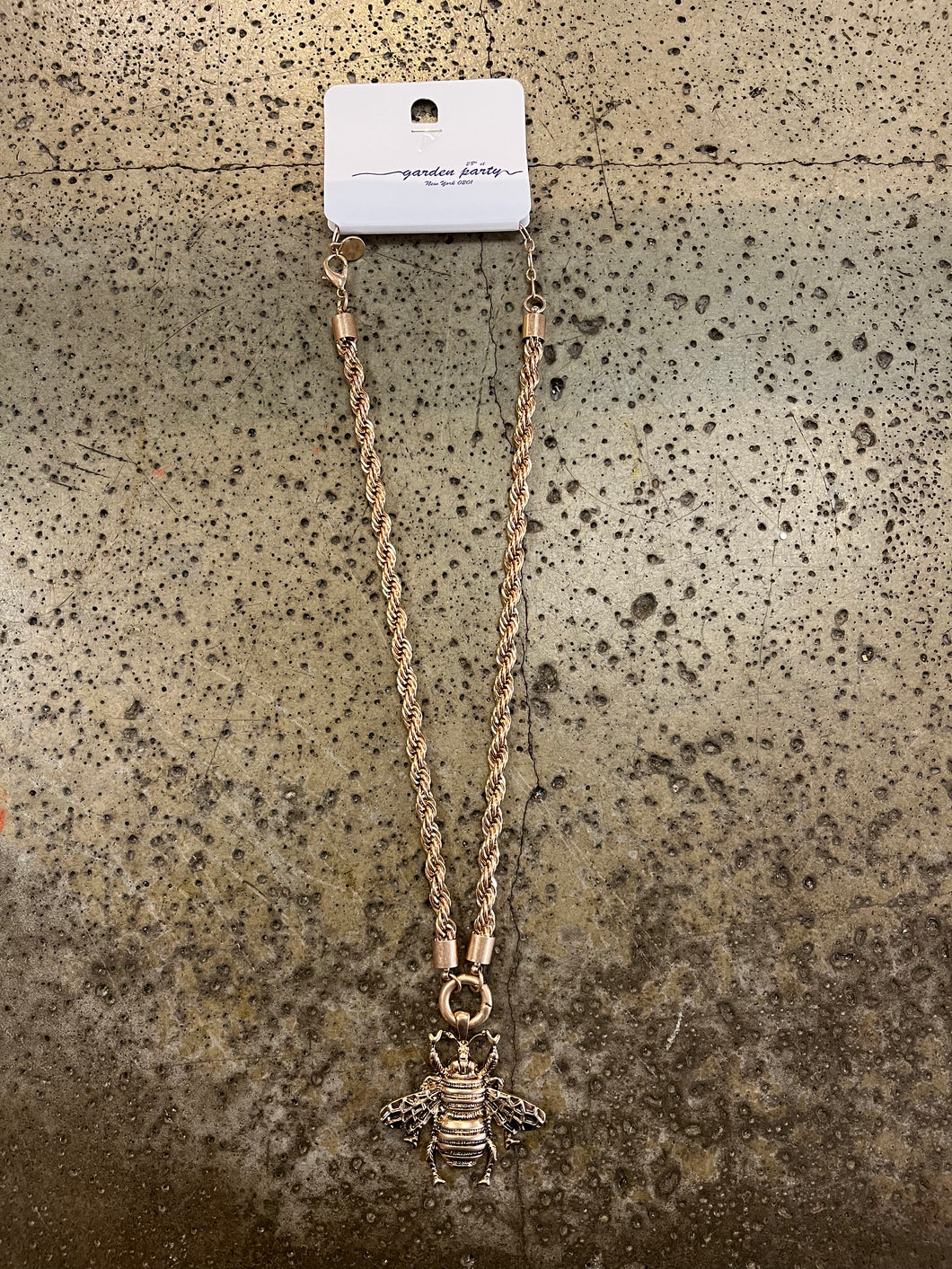 Golden Bee Chain Necklace