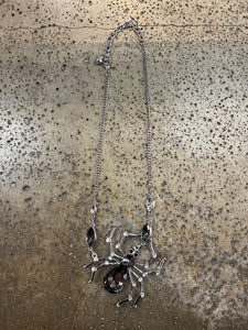 Glitzy Bitzy Spider Necklace (Re-Stocked!)