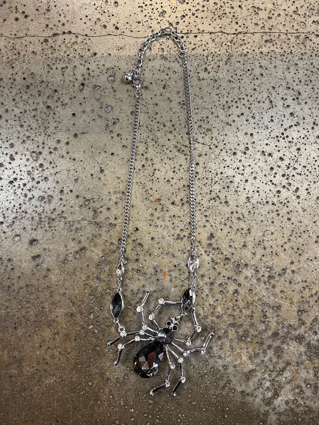 Glitzy Bitzy Spider Necklace (Re-Stocked!)