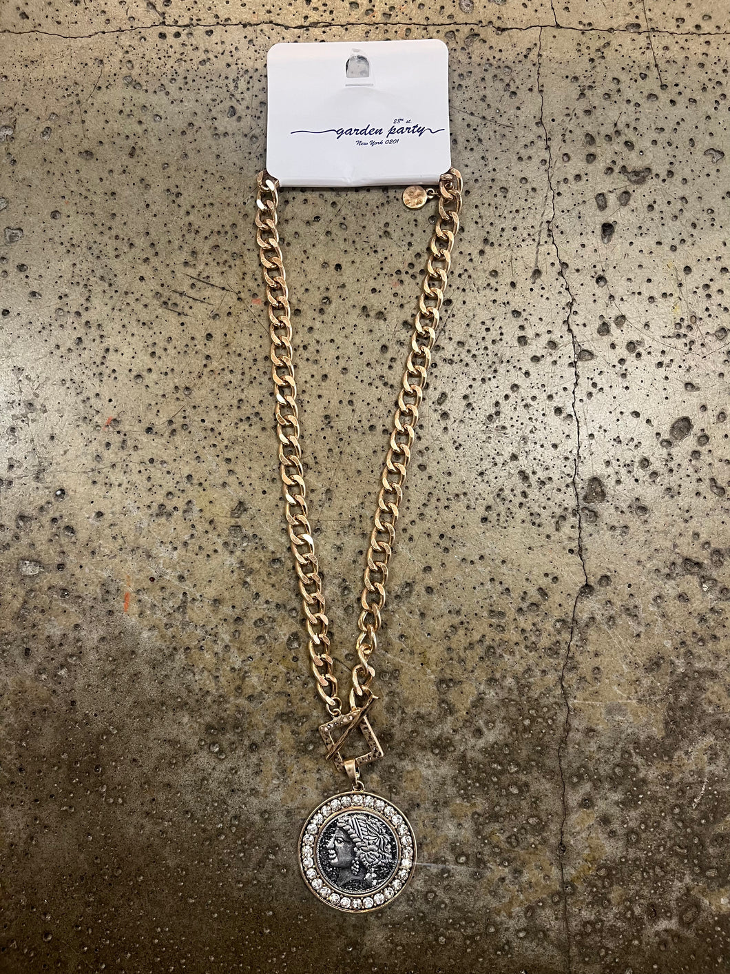 Grecian Gold Coin Necklace