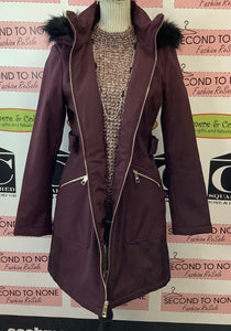 Chunky Knit Plum Sweater (Size L)