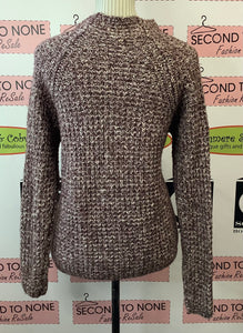 Chunky Knit Plum Sweater (Size L)