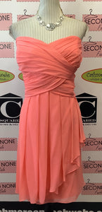 David’s Bridal Strapless Flamingo Gown (Size 22)
