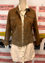 Load image into Gallery viewer, NWT Jones New York Brown Cotton Jacket (Size S)
