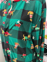 Load image into Gallery viewer, “Here Comes Santa Paws” Dog Print Onesie (Size L)

