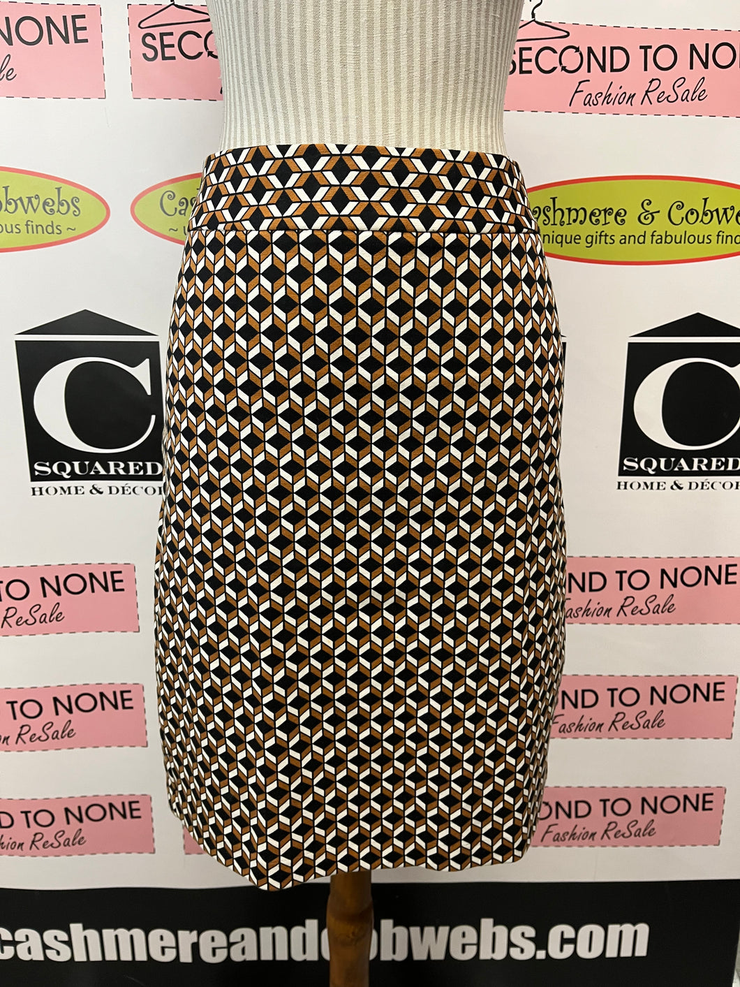 Ann Taylor Geometric Print Skirt (Size 12)