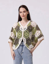 Load image into Gallery viewer, Crochet-Style 100% Cotton Top -One Size (2 Colors)
