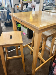 Ikea 3-Piece Bar-Height Table & Stools