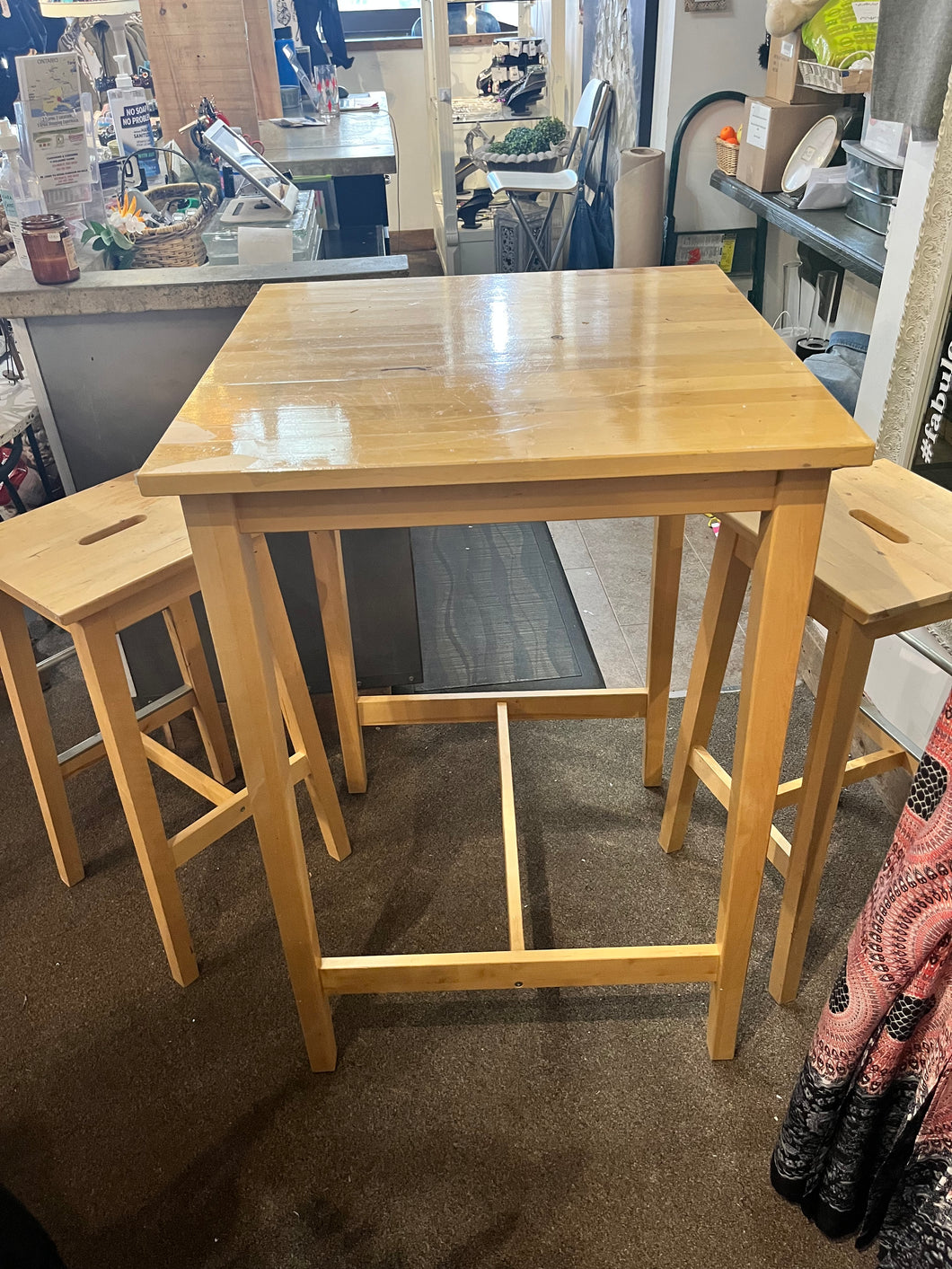 Ikea 3-Piece Bar-Height Table & Stools