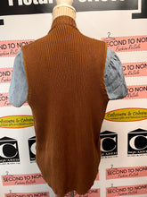 Cargar imagen en el visor de la galería, Alia Petites Brown Quilted Vest (Size PL)
