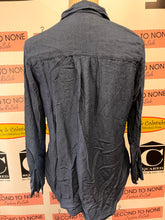 Charger l'image dans la galerie, Eddie Bauer Dark Blue Denim-Look Shirt (Size M)
