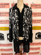 Charger l'image dans la galerie, Joseph Ribkoff Black Ruched Front Zip Top (Size 12)
