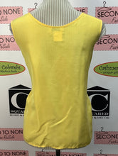 Load image into Gallery viewer, CHAGALL Yellow Silk Sleeveless Top (Size 16)
