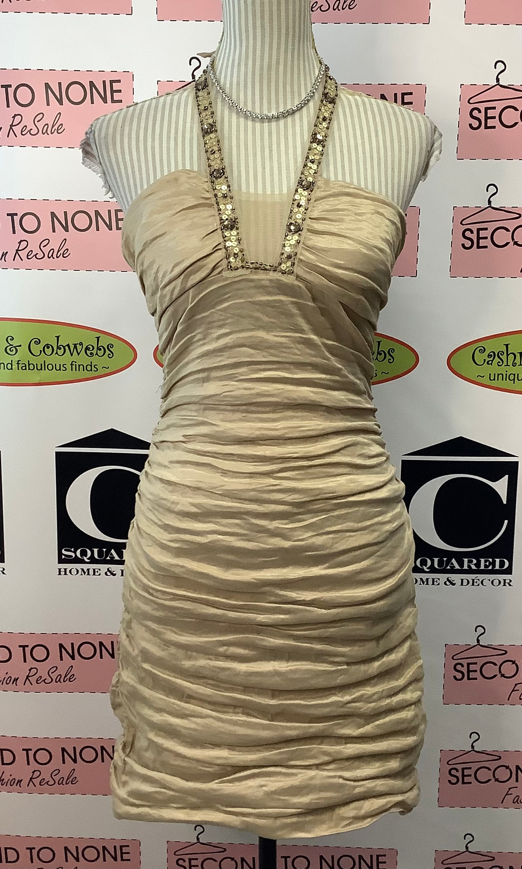 BCBG Maxazria Golden Charm Dress (Size M)