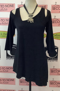 Asymmetrical Cold Shoulder Top (Size 6)