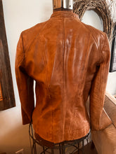 Load image into Gallery viewer, Danier Distressed Leather Moto-Style Jacket (Size Large)
