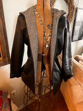 Load image into Gallery viewer, Danier Leather &amp; Herringbone-Lined Mid-Length Coat (Size Small)
