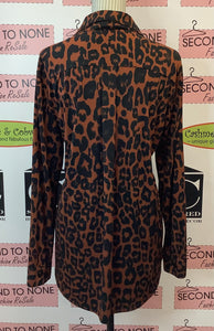 Grace & Lace Cougar Print Top (Size XL)