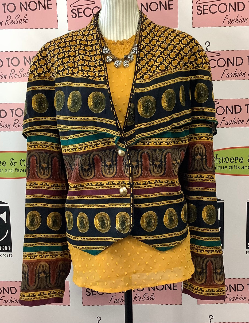 Vintage Gold Medallion Blazer (24)