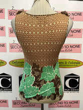 Cargar imagen en el visor de la galería, Mixed Print Ruffle Front Tank Top (Size S)
