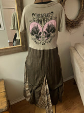 Load image into Gallery viewer, Upcycled Nickelback Band Tee Maxi Dress (Size L)
