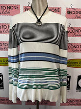 Cargar imagen en el visor de la galería, Nine West Multi Striped Long Sleeve (Size XL)
