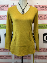 Load image into Gallery viewer, Mustard Side Drawstring Top (Size M)
