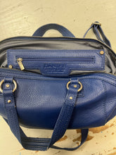 Charger l'image dans la galerie, Danier Blue Pebbled Leather Handbag + Dustcover
