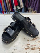 Charger l'image dans la galerie, BCBGeneration Bamba Black Studded Sandals (Size 6.5/EU 37)
