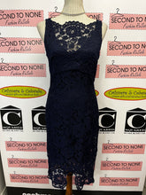 Load image into Gallery viewer, Le Chateau Blue Lace Dress (Size S)
