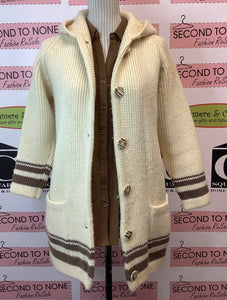 Authentic Canadian Eskimo Made Wool Cardigan (Size L)