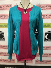 Load image into Gallery viewer, Aqua Dream Knit Cardigan (Size L)
