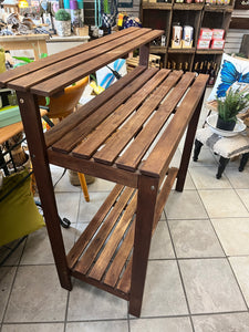Teak-Style Potting Table