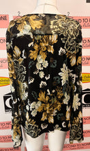 Cargar imagen en el visor de la galería, Dark Floral Sheer Top (Size XL)

