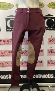 Elation Riding Pants (Sizes 28 Burgundy & 26 Black)