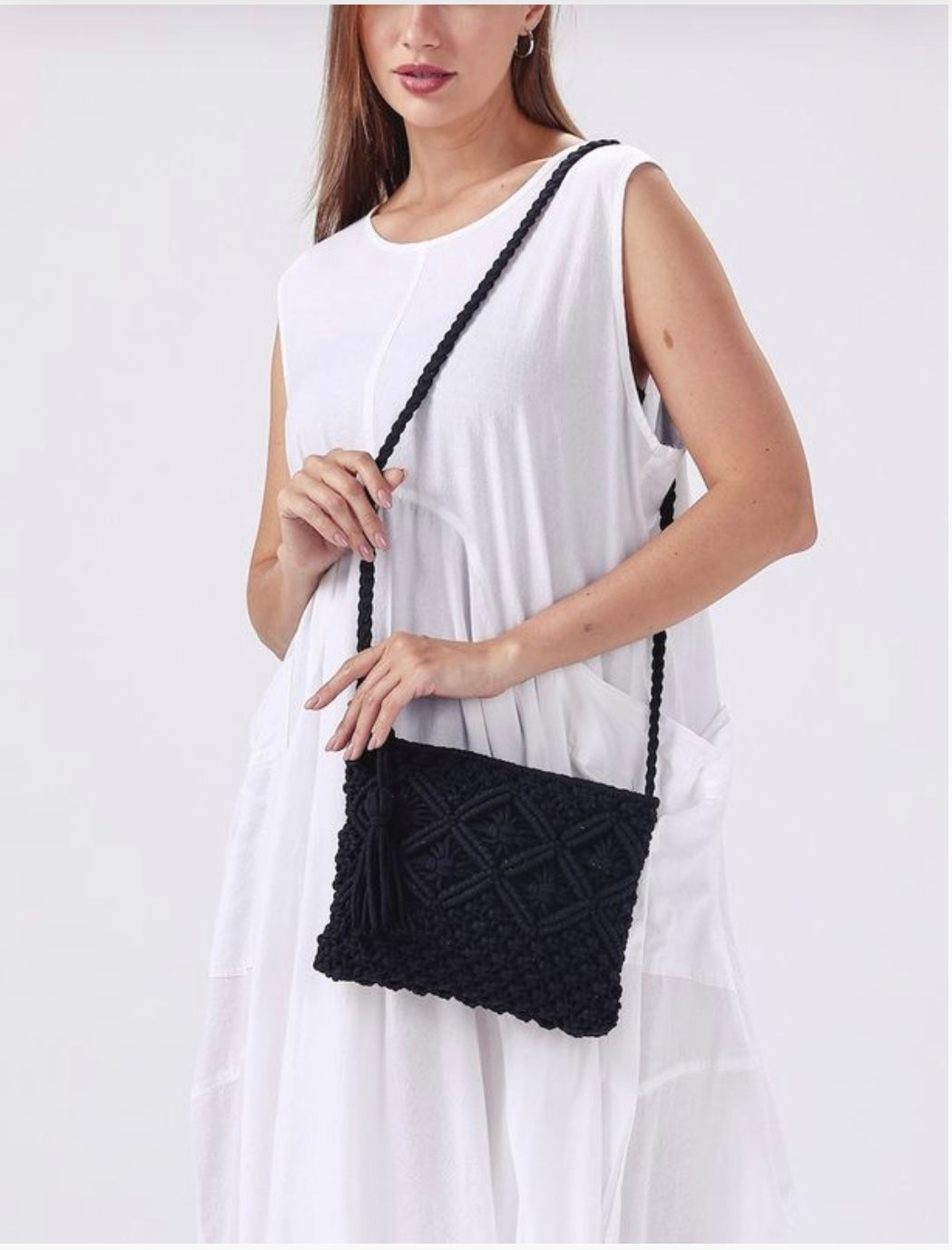 Black Crochet Bag (Only 1 Left!)