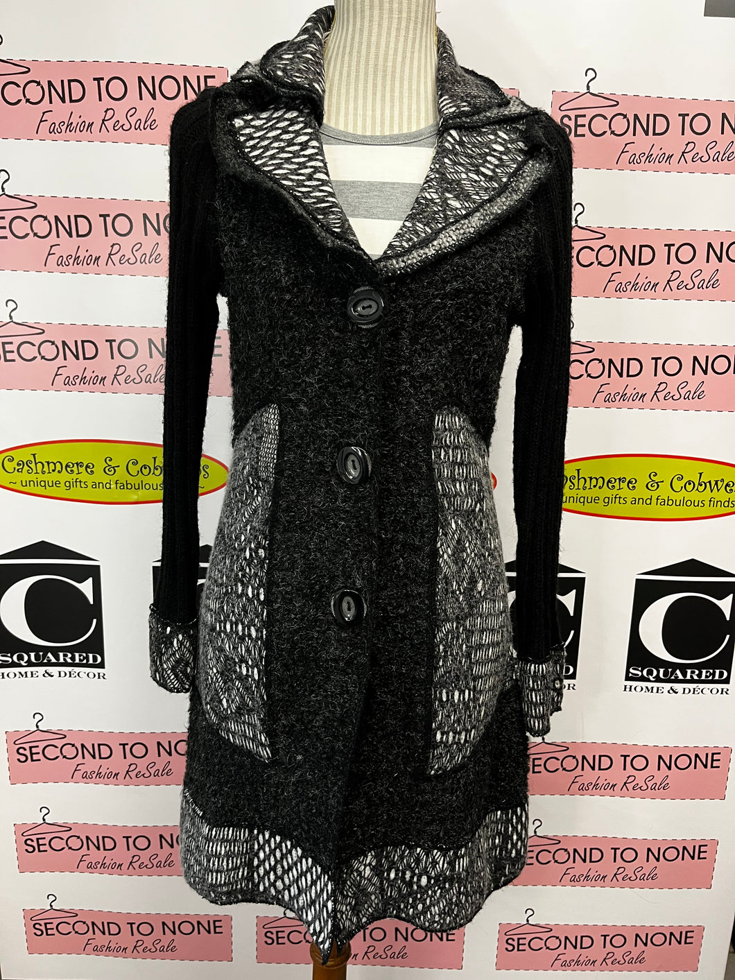 Cleo Mixed-Knits Tunic Sweater (Size S)