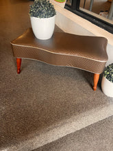 Load image into Gallery viewer, Vintage Vinyl Footstool...Mid-Century Modern

