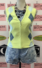 Load image into Gallery viewer, Argyle Zip Vest (Size S)
