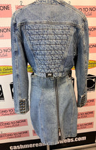 Cargar imagen en el visor de la galería, Santana 1980s/90s Heavily Studded Denim Matching Set (Fits Like S)
