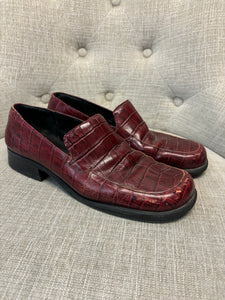 Glacée Faux Crocodile Leather Shoes (Size 8)